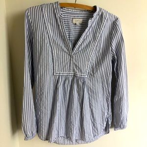 Loft Pinstripe 3/4 Sleeve Top